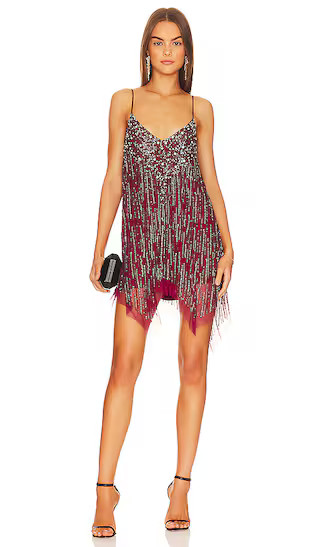 Naiya Mini Dress in Berry Red | Revolve Clothing (Global)