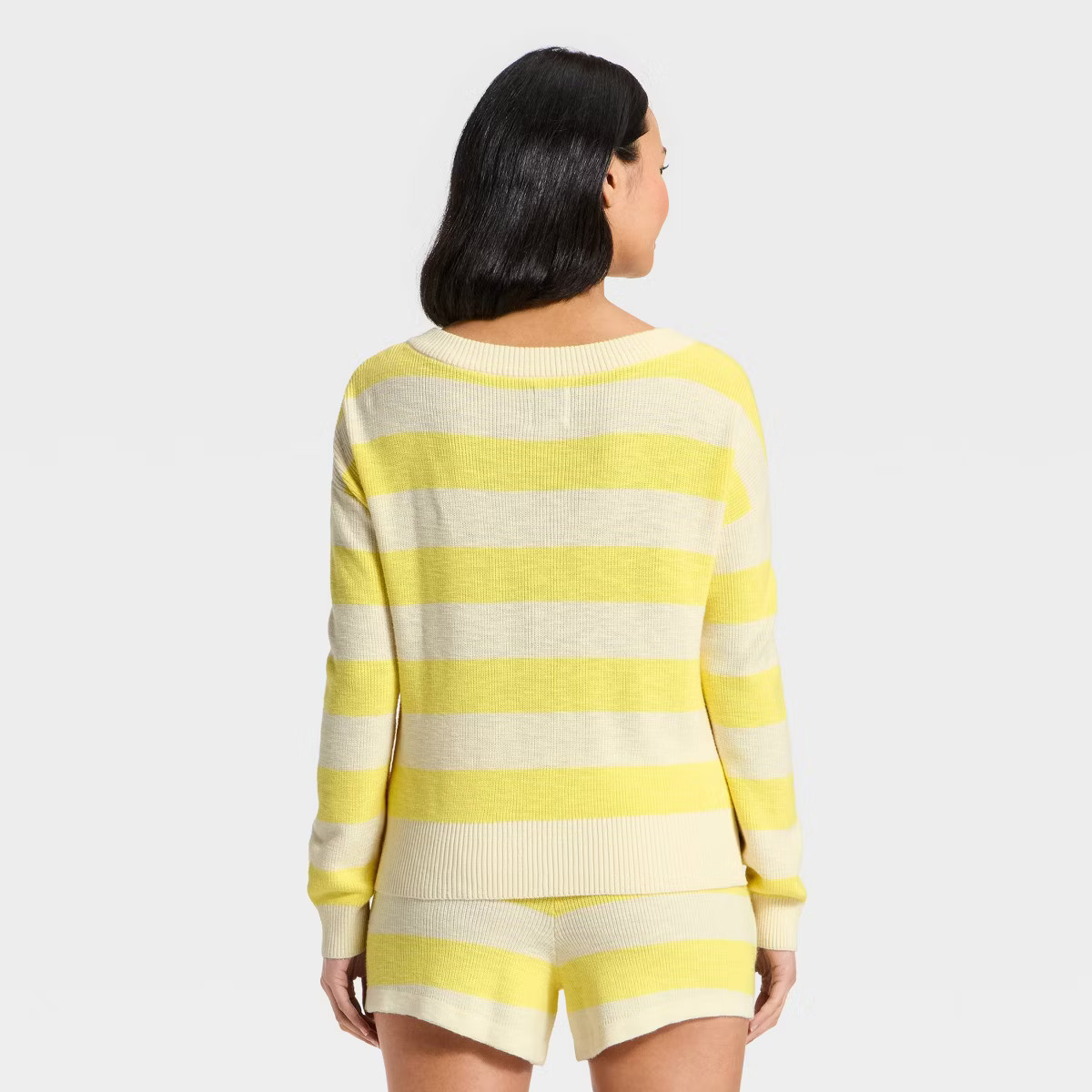 Women's Striped V-Neck Sweater Top - JoyLab™ | Target