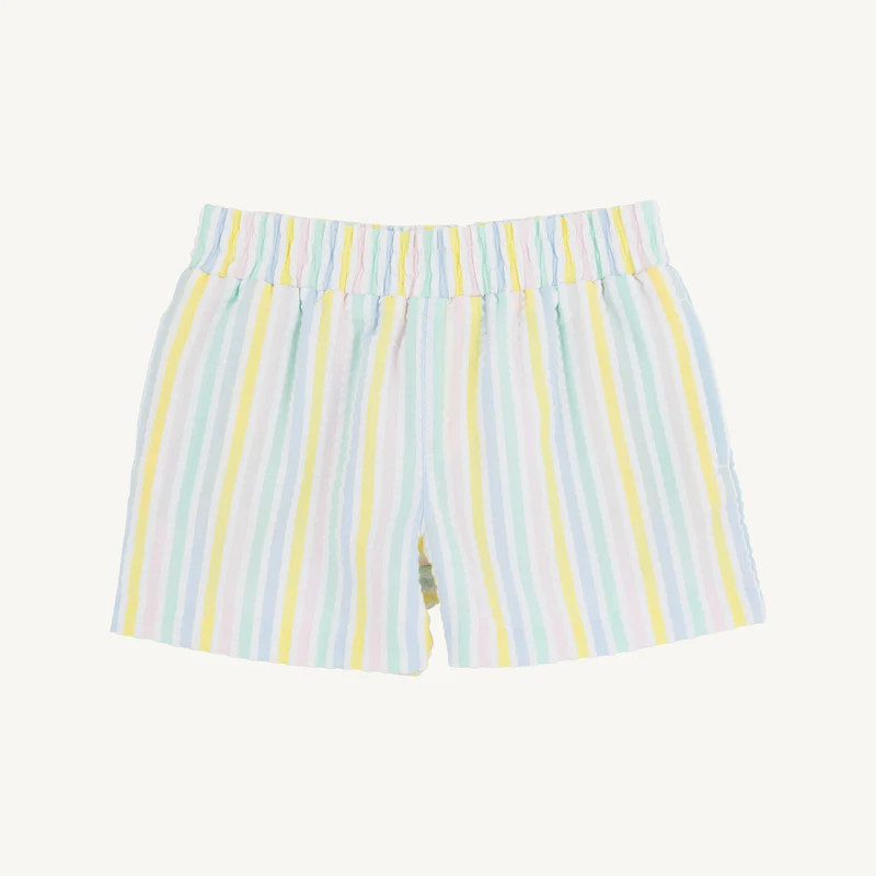 Siesta Key Seersucker with Sea Island Seafoam Stork | The Beaufort Bonnet Company