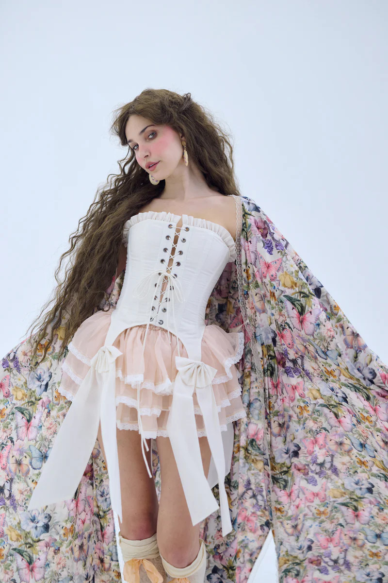 The Ivory A La Mode Corset | Selkie Collection