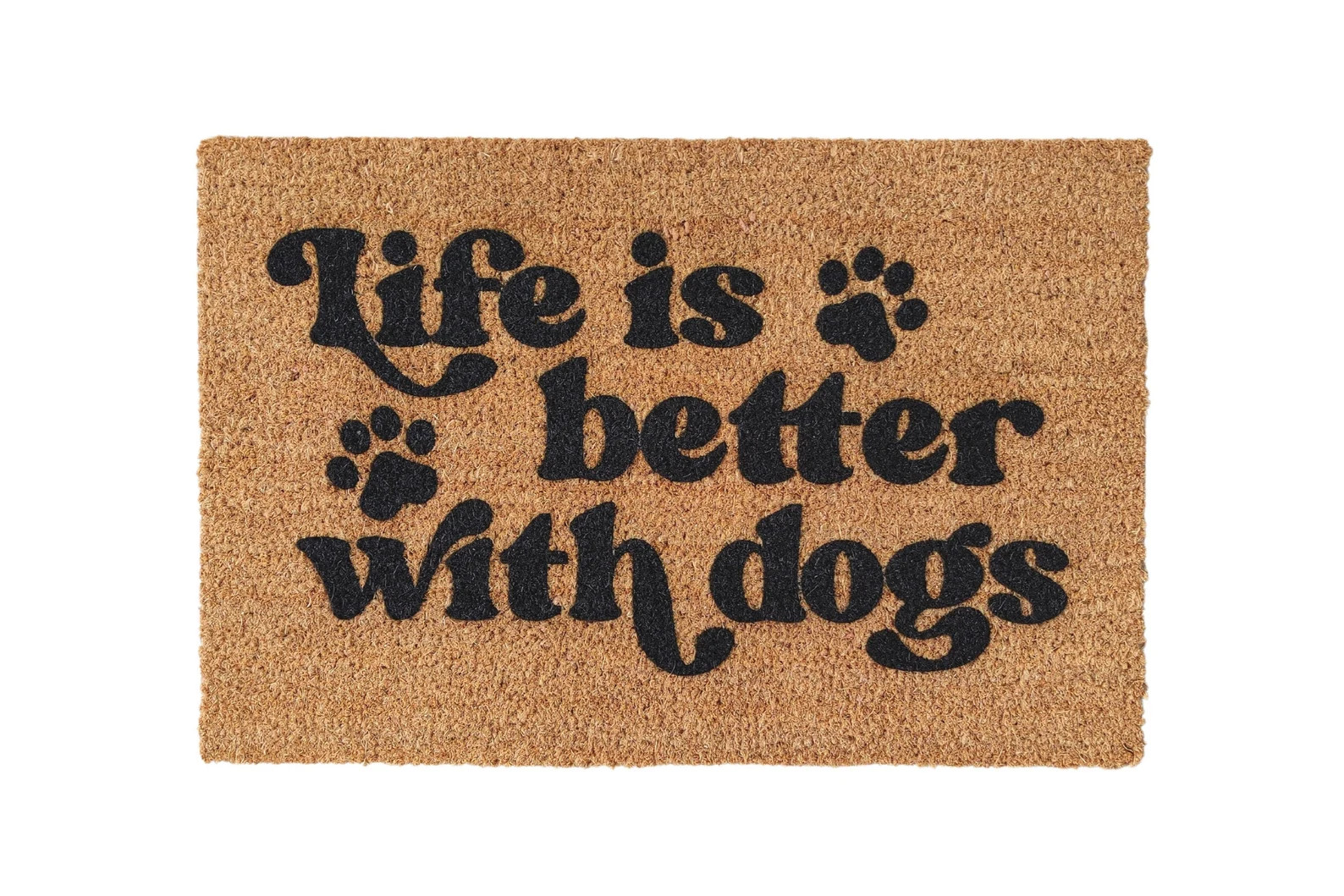 Life is Better With Dogs Doormat  Dog Welcome Mat  Vintage - Etsy | Etsy (US)