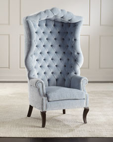 Peyton Hooded Accent Chair | Horchow