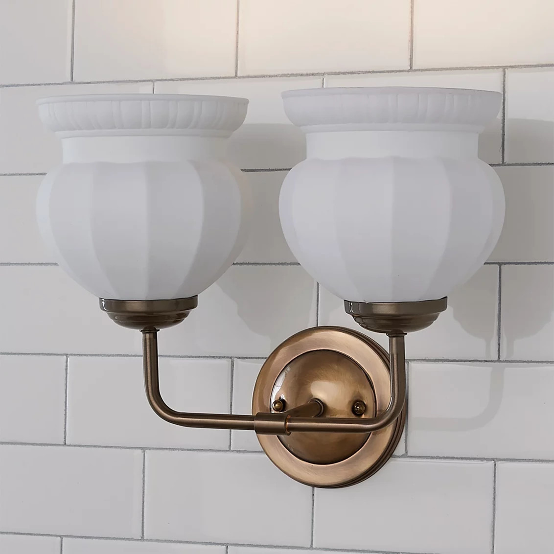 Chris Loves Julia Marlo Vanity Light - 2 Light - Ceramic | Shades of Light