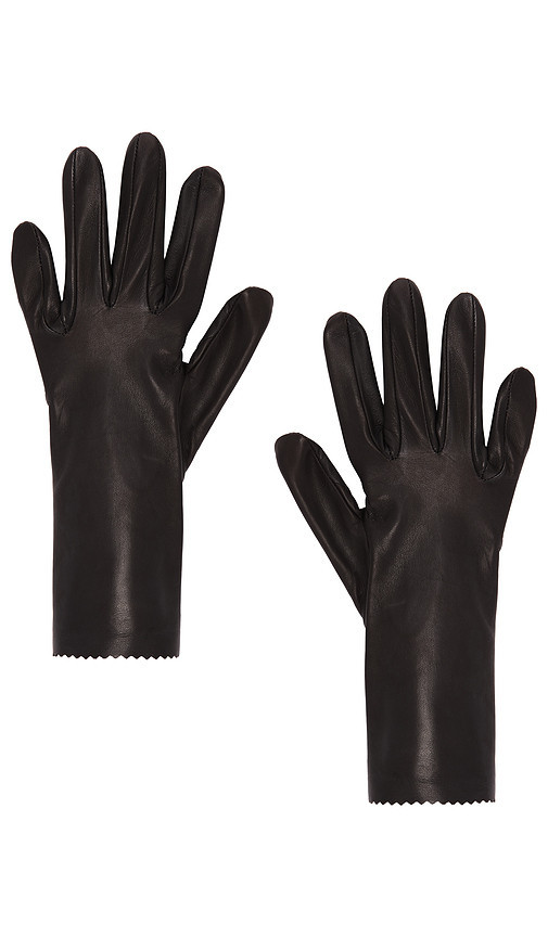 MANOKHI Short Leather Gloves in Chocolate. Taglia 6.5. Also in 7, 7.5. | Revolve Clothing (Global)