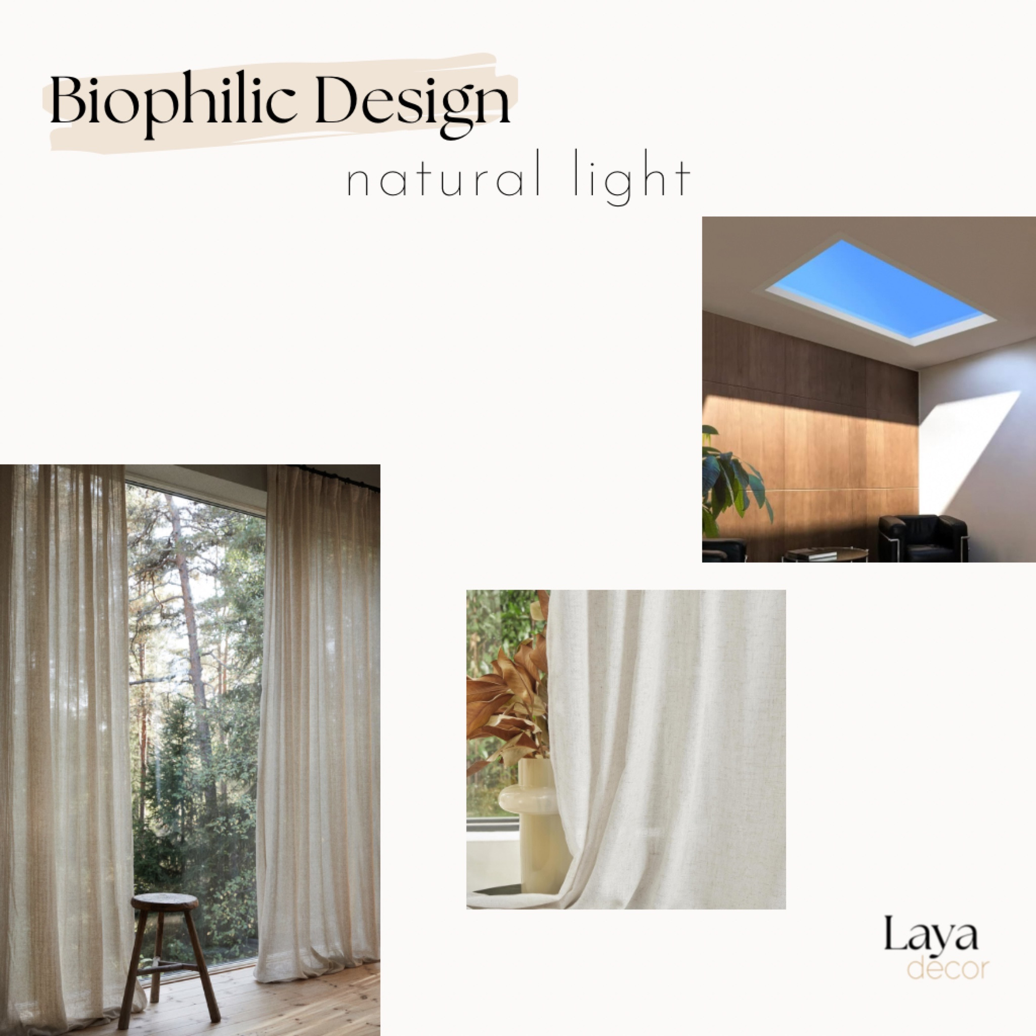 Biophilic Design

Part 3 - Focus on Natural Light
Maximizing natural light is essential. Use sheer curtains, mirrors, or strategically placed furniture to make the most of available sunlight.


#LTKHome