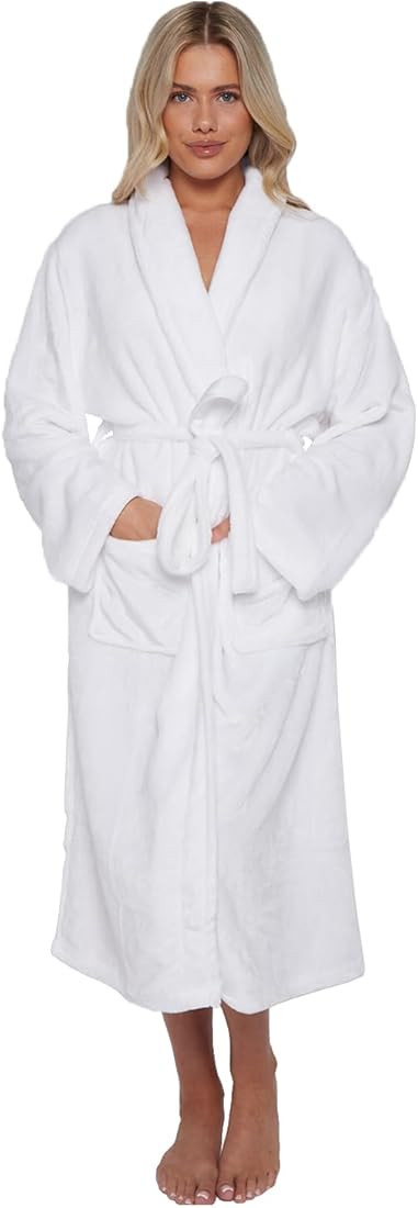 GC GAVENO CAVAILIA Bath Robe For Men Women | Snuggle Shawl Collar Plain Robes | Flannel Fleece Dr... | Amazon (UK)