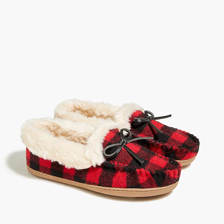 Buffalo-check slippers | J.Crew Factory