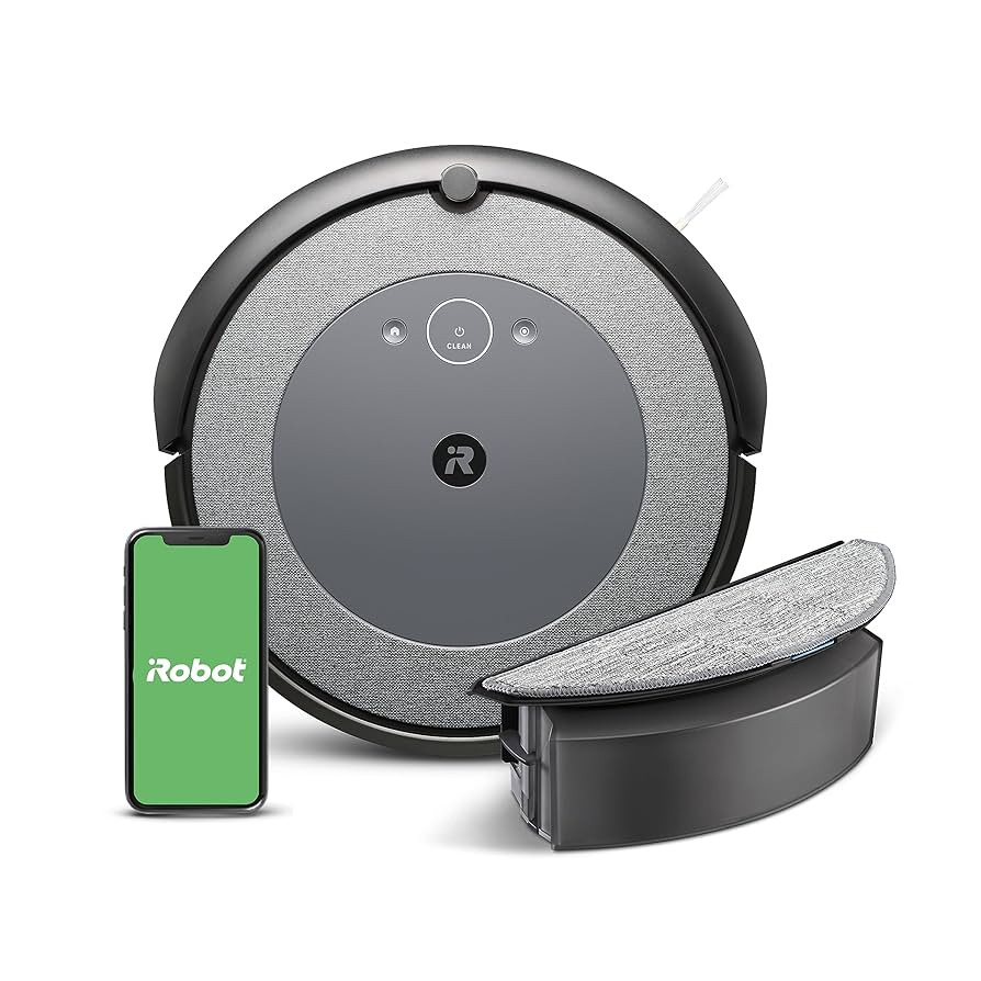 iRobot Roomba Combo i5 Robot Vacuum & Mop - Clean by Room with Smart Mapping, Works with Alexa, P... | Amazon (US)