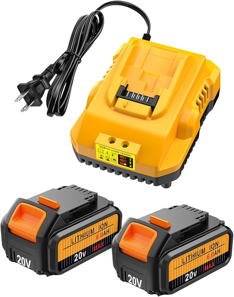 DCB112 Battery Charger Replacement for Dewalt Battery Charger with 2packs Dewalt 12V 20V Max Lith... | Amazon (US)