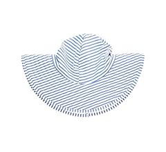 RuffleButts® Baby/Toddler Girls UPF 50+ Sun Protective Wide Brim Swimwear Sun Hat | Amazon (US)