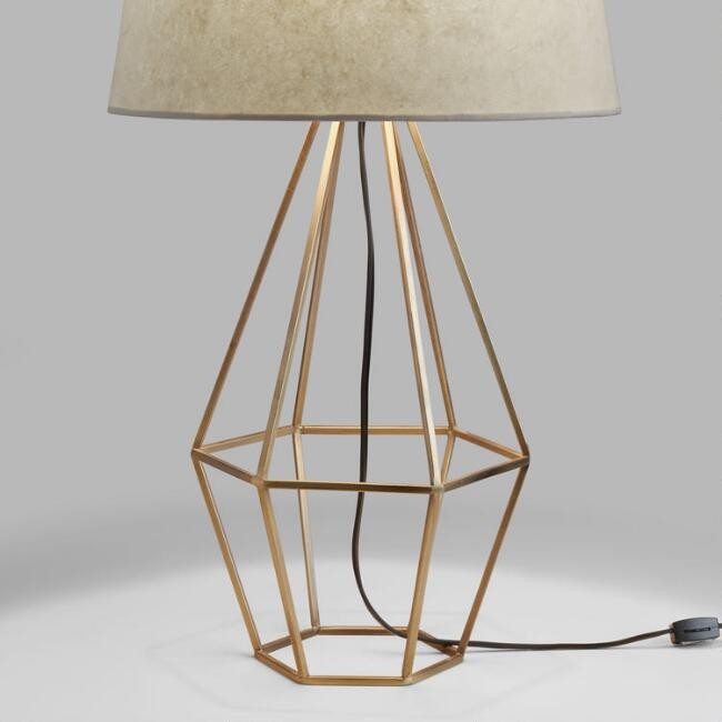 Brass Diamond Table Lamp Base | World Market