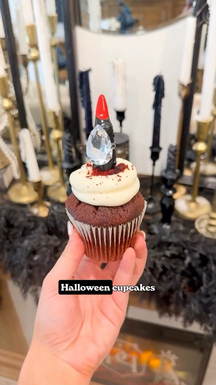 How to make basic cupcakes look 💎custom💎

I’ve been loving the bejeweled trend going around so naturally we’re combining it with one of my other favorite things…

Grocery store cake ✨zhuzhing✨

Grab your cupcakes of choice (or make them... you do you), pop in a witch finger, slide on a giant diamond ring & voilà

Easy Halloween cupcakes that look WAY more custom than the amount of effort involved

Such a quick Halloween dessert idea for parties, hosting or anytime the grocery store cupcakes are looking a little too 🥱💤

*Comment ICED & I’ll send you the giant diamond rings, witch fingers + all the other links 💌
•
•
•
Easy Halloween cupcakes, Halloween cupcake ideas, Halloween dessert ideas, Halloween party desserts, Halloween hosting ideas #halloweencupcakes #halloweencupcakes🎃 #halloweenpartyfood #halloweenhosting #amazonfinds