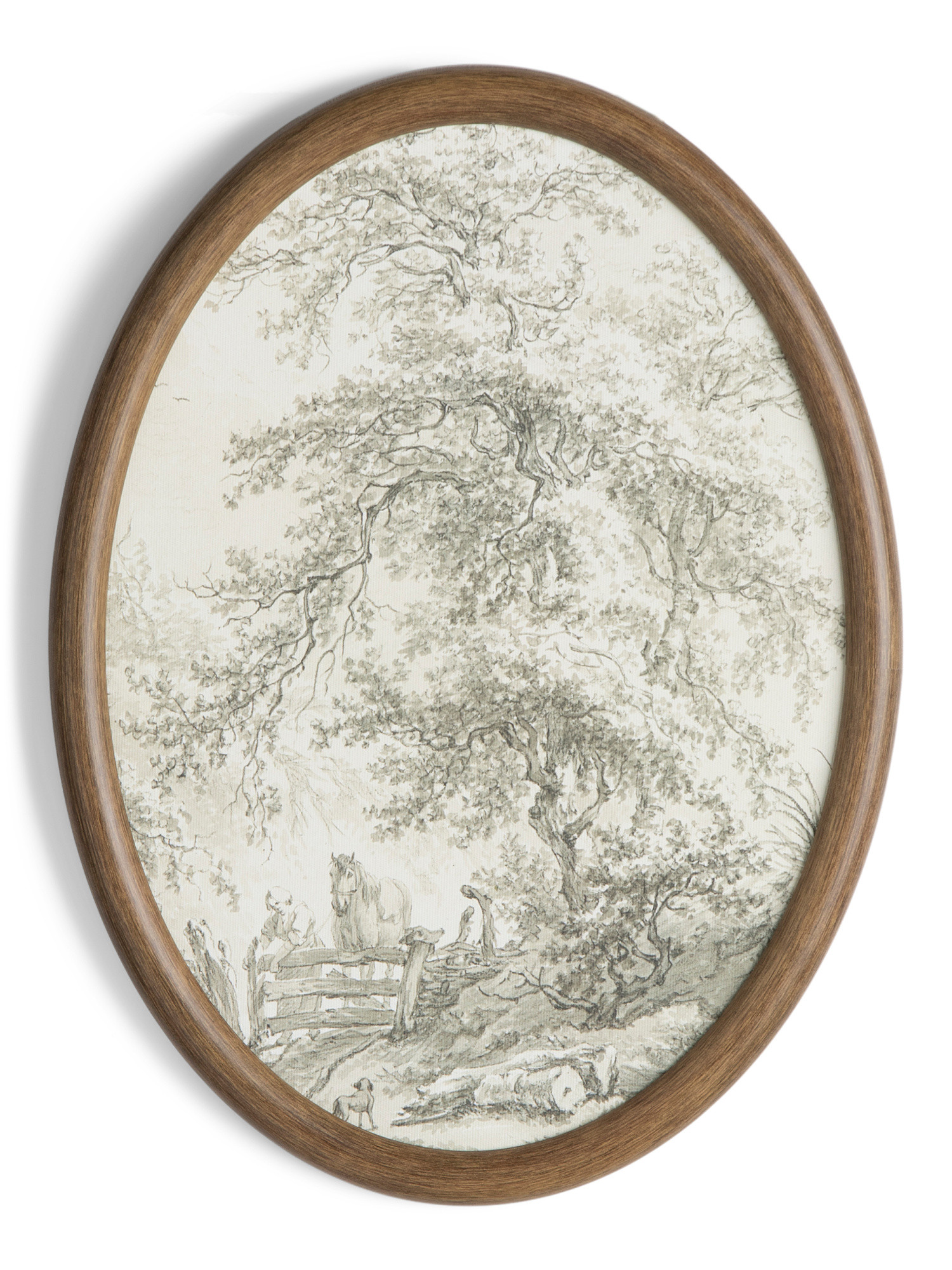 12x16 Oval Tree Sketch Wall Art | TJ Maxx