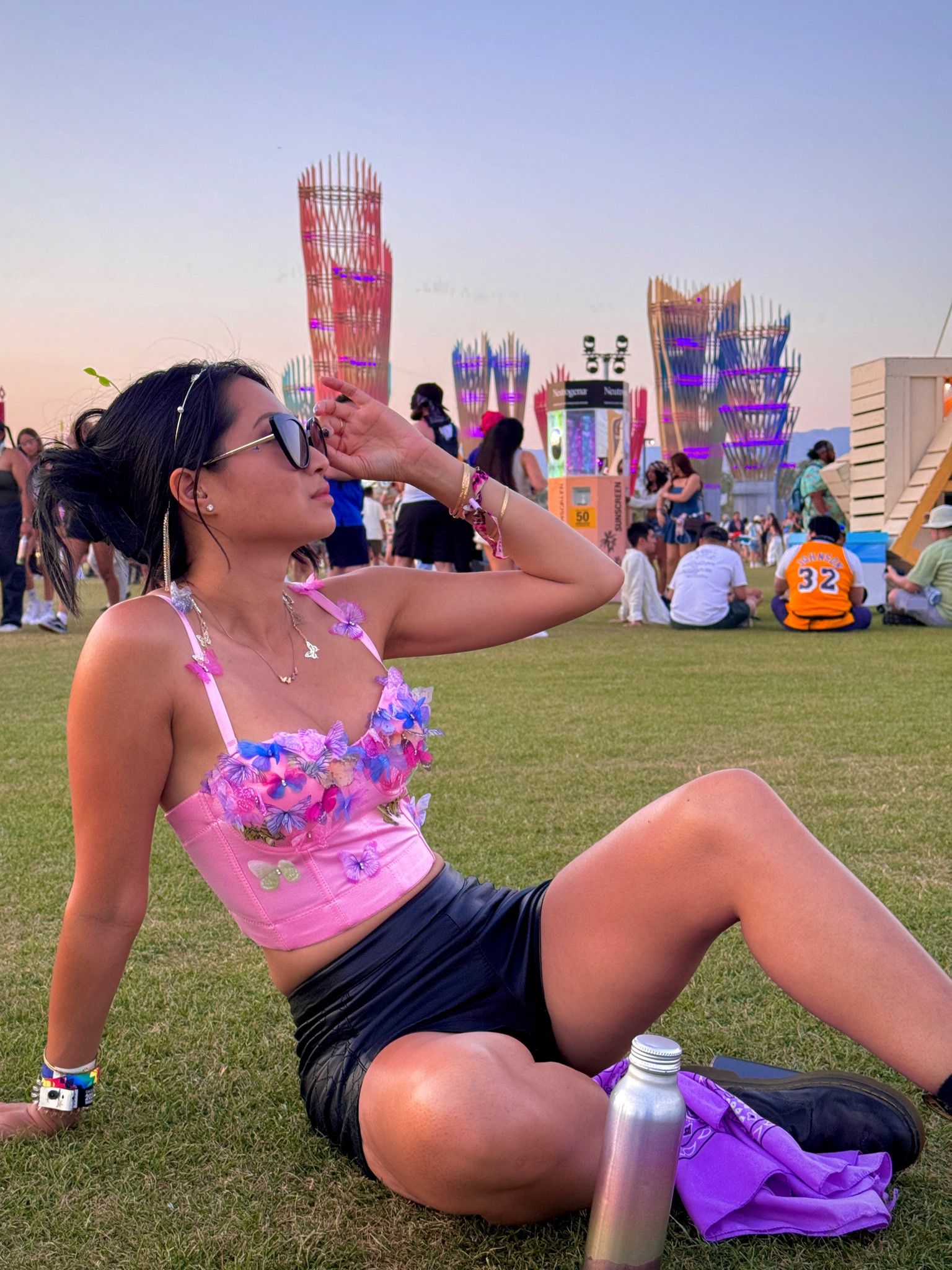 Butterfly corset top for Coachella outfit / Music festival outfit 

#LTKActive #LTKStyleTip #LTKFestival