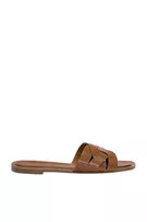Flat crossover slider sandals | PULL and BEAR UK
