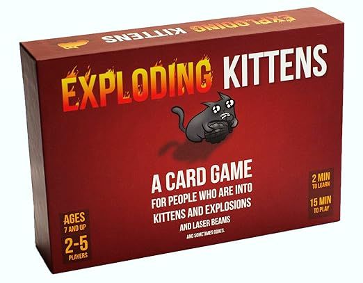Exploding Kittens Card Game - Family-Friendly Party Games - Card Games For Adults, Teens & Kids | Amazon (US)