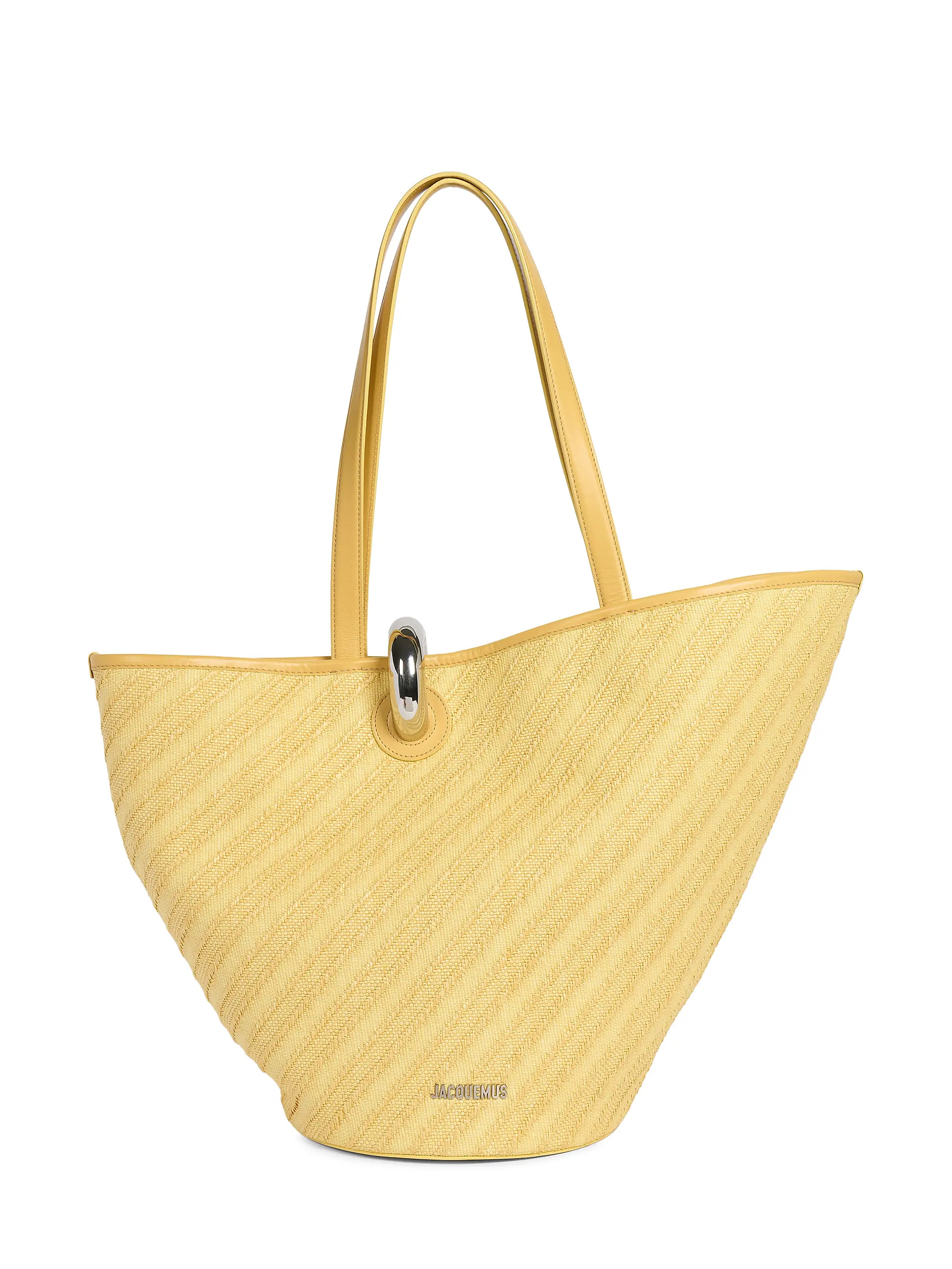 Jacquemus Le Bambola Textured Tote Bag | Saks Fifth Avenue | Saks Fifth Avenue