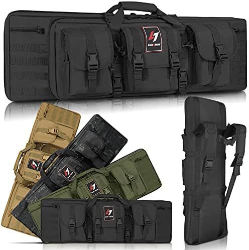 LUXHMOX Double Long Soft Rifle Case, American Classic Outdoor Tactical Carbine Rifle Bag & Multi-Fun | Amazon (US)