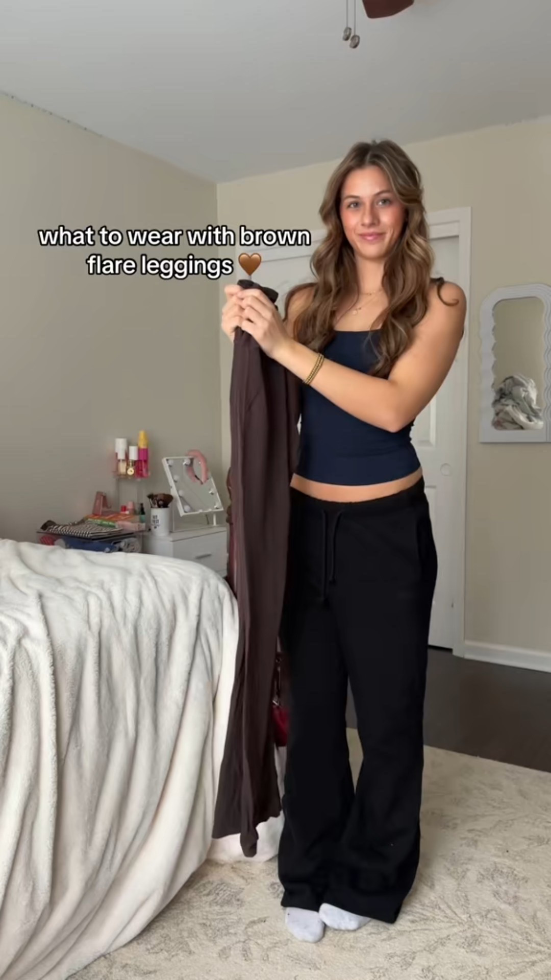 Winter outfit ideas with brown flare leggings!

#LTKValentine #LTKTall #LTKootd