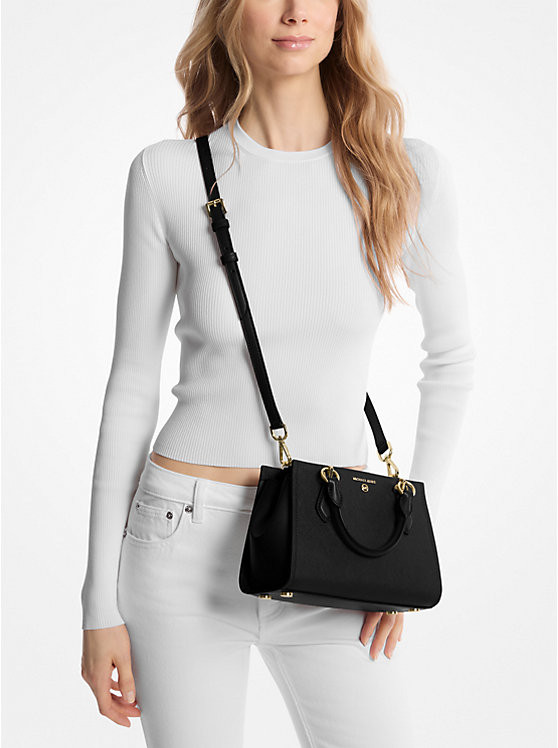 Marilyn Small Saffiano Leather Crossbody Bag | Michael Kors US