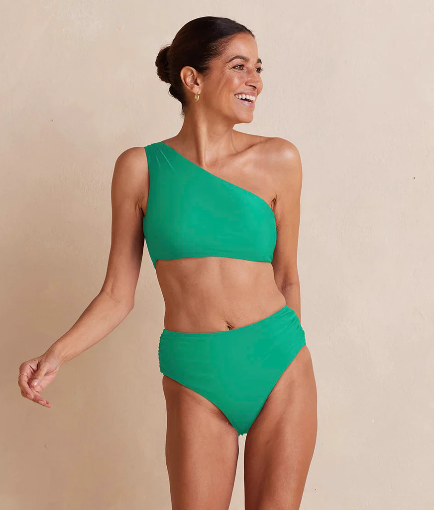 The Ruched High Leg High Rise Bottom 
            | 
              
              
              ... | SummerSalt