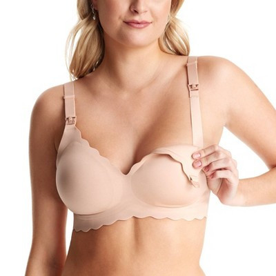 Momcozy Jelly Strip Nursing Bra - Beige - M | Target