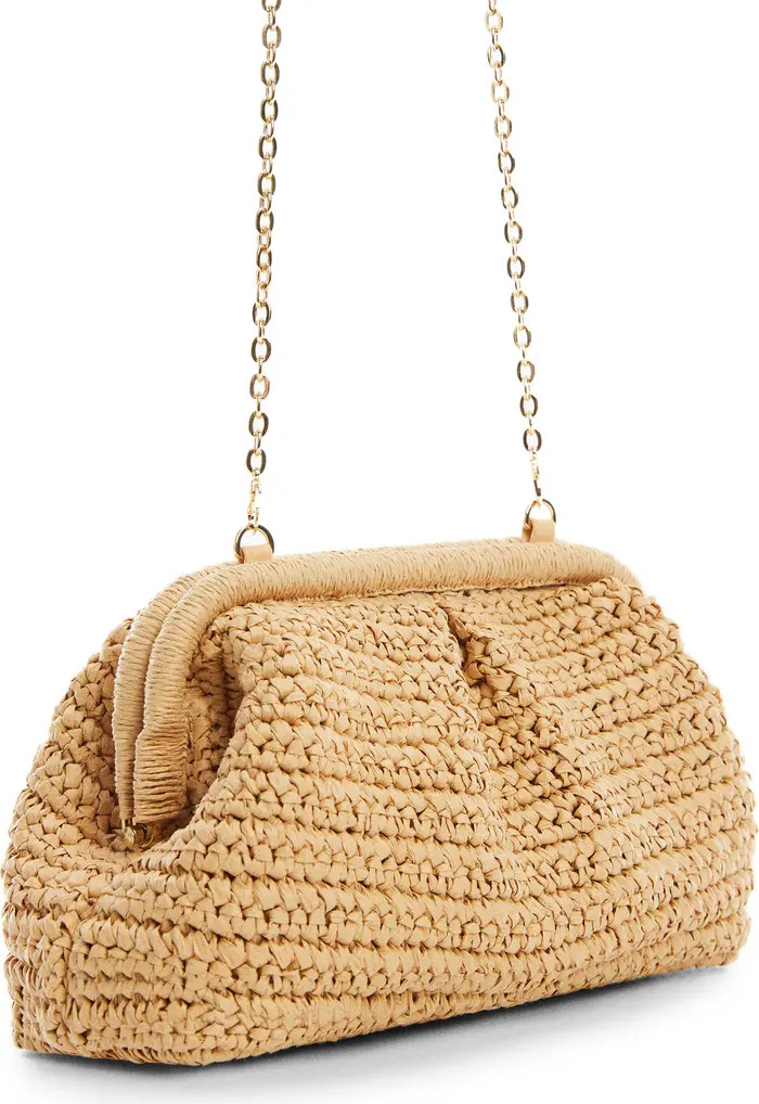 MANGO Amalfi Crochet Straw Clutch | Nordstrom | Nordstrom