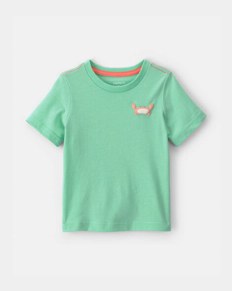 Baby Boy Crab Graphic Tee - Green | Carter's Inc