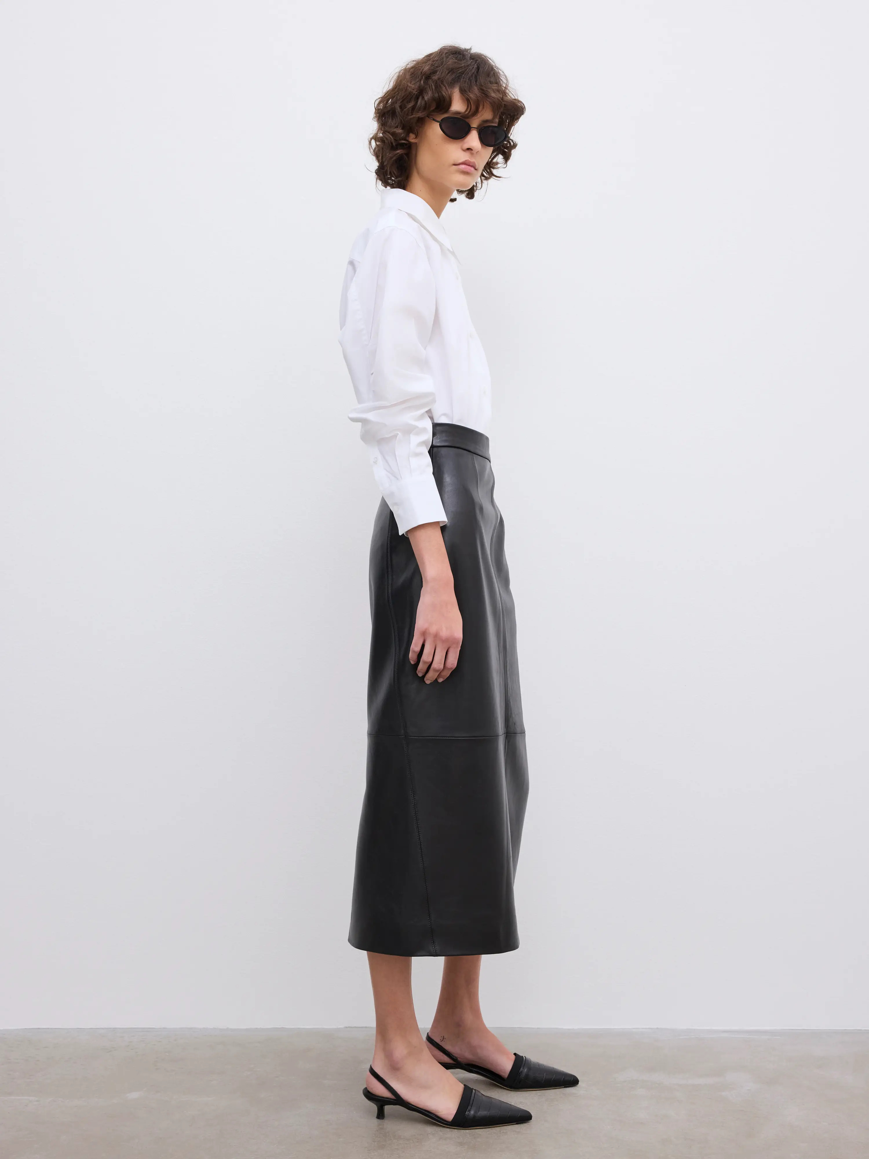 Shop - Leather Midi skirt - Official Online Store | House of Dagmar