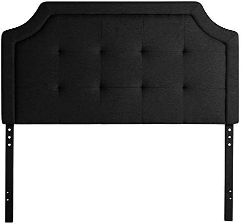 LUCID Bordered Upholstered Headboard with Square Tufting and Scalloped Edges for King/California Kin | Amazon (US)