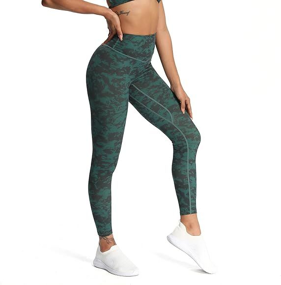 Aoxjox High Waisted Workout Leggings for Women Tummy Control Buttery Soft Yoga Metamorph Deep V Pant | Amazon (US)