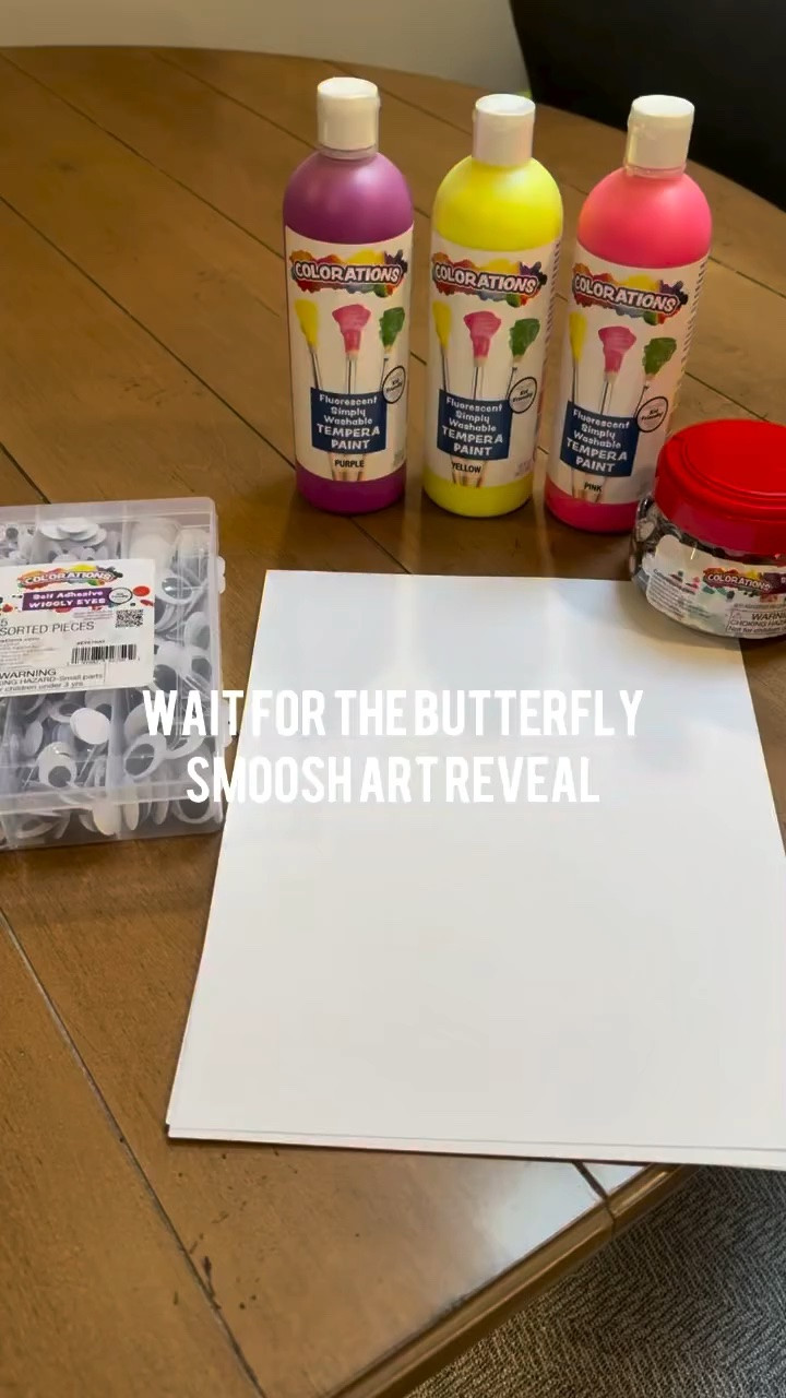 We turned a simple paint smoosh art into the cutest little butterflies 🦋

 #ad Using washable paints from @colorationsart and craft supplies from @discountschoolsupply, we just: 
✔ smooshed paint on paper and folded it 
✔ cut out a butterfly shape 
✔ added googly eyes & gems for the finishing touches 

Smoosh art is honestly SO fun all year round just switch up the theme and you’ve got endless toddler activity ideas. 

✨ Follow @kenzs.kitchennn for easy toddler crafts, simple kids activities, and hacks every mom needs. 

#toddlercraft #smooshart #DiscountSchoolSupply #DSS DSSBTS backtoschool bts 

toddler craft ideas, easy preschool crafts, paint smoosh art, butterfly craft for kids, sensory art activity, back to school crafts, classroom craft ideas, toddler activities at home, messy play ideas, simple kids crafts, DIY butterfly craft, early childhood activities, craft reveal, spring craft

#LTKKids #LTKmomlife