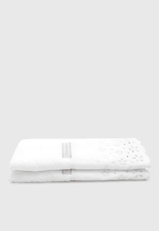 Jogo de Toalha de Lavabo Buddemeyer 2pçs Crystal com Aplicação Branco | Dafiti (BR)