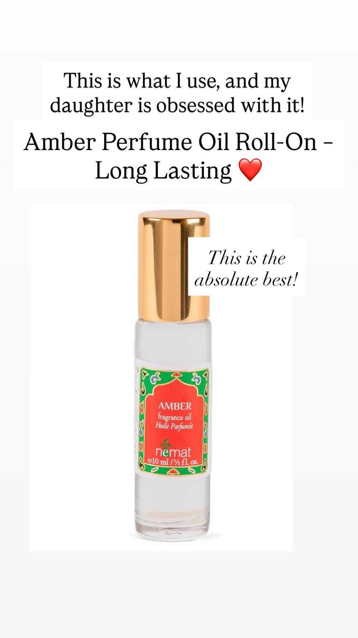 Amber roll on 

#LTKBeauty