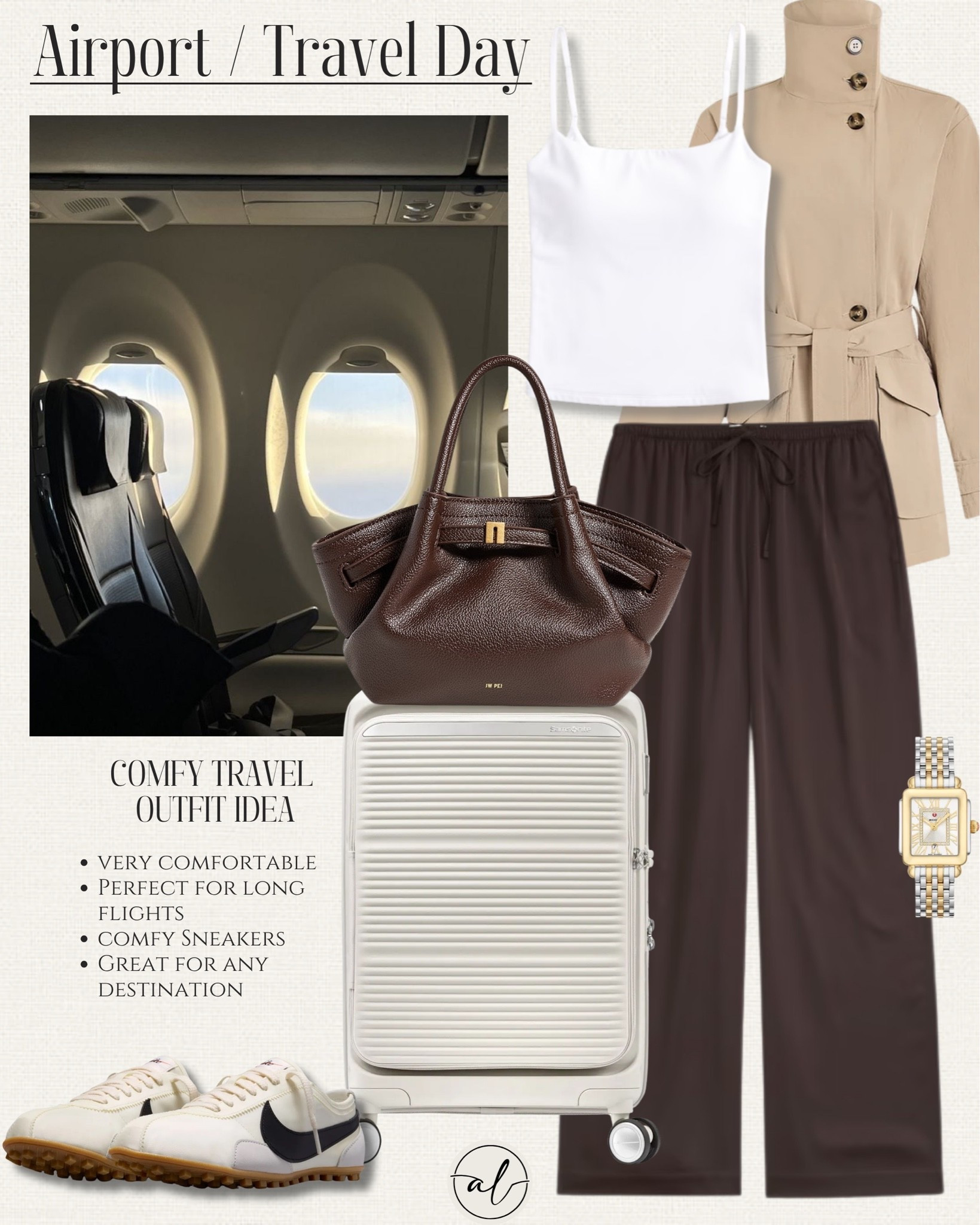 Airport travel day outfit idea 
Comfortable, neutral, perfect for fall

#LTKU #LTKSeasonal #LTKootd
