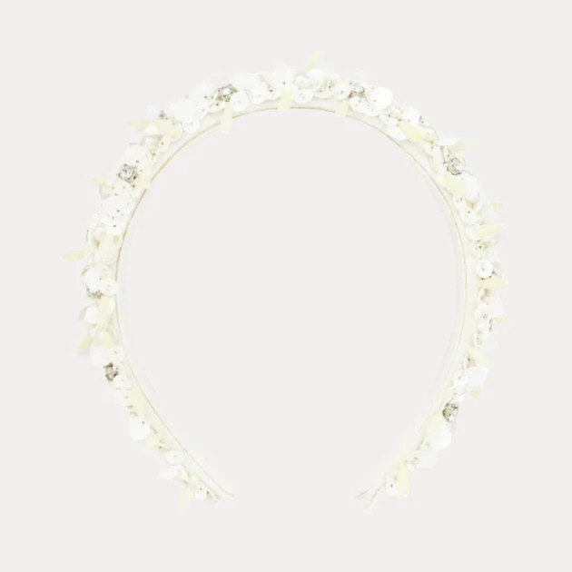 Diva Headband - White/Silver | BuDhaGirl