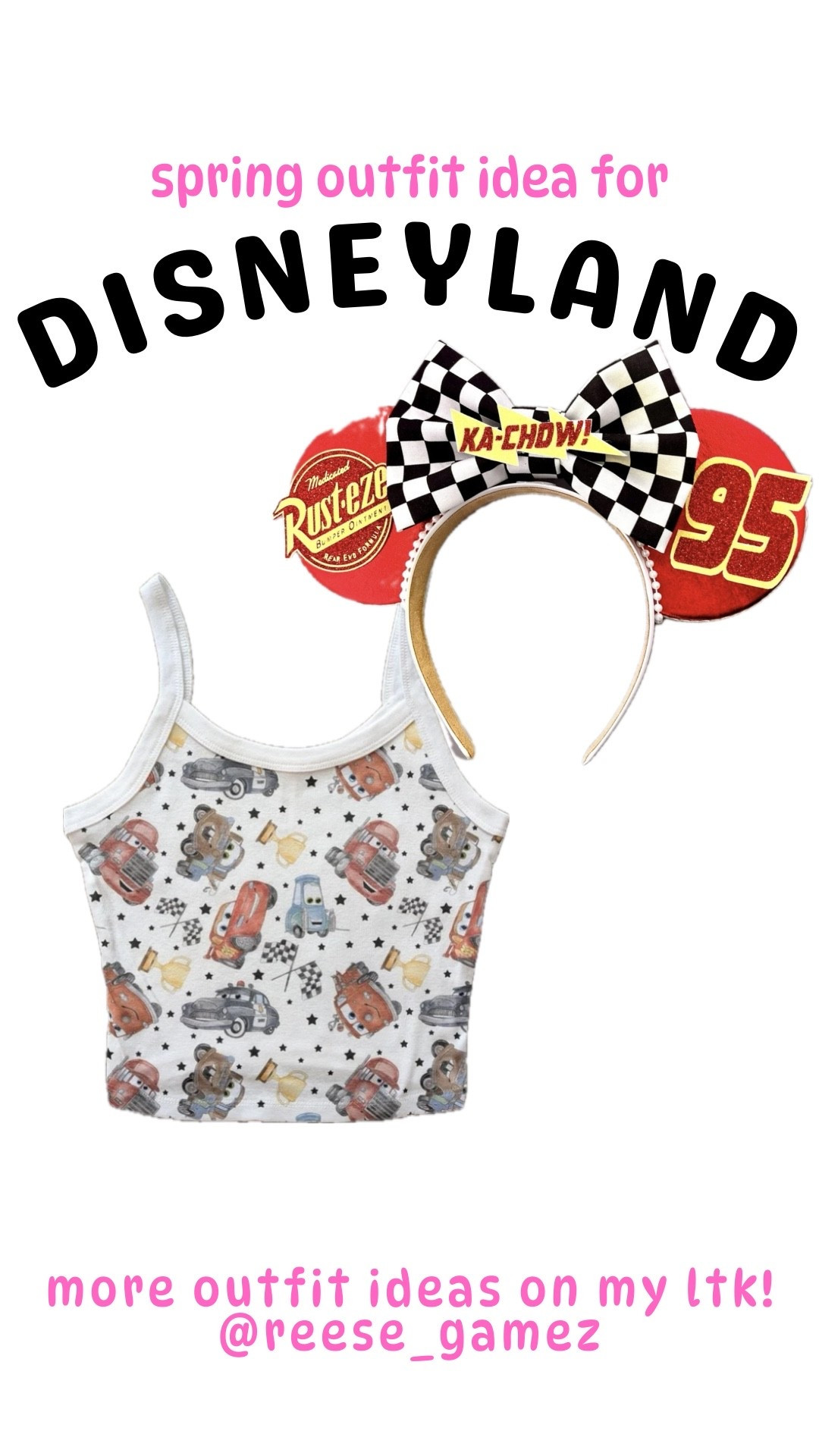disney outfit, disneyland outfit, disney outfits, disneyland outfits, lightning mcqueen outfit, cars outfit, mickey ears, minnie ears

#LTKSeasonal #LTKTravel #LTKootd