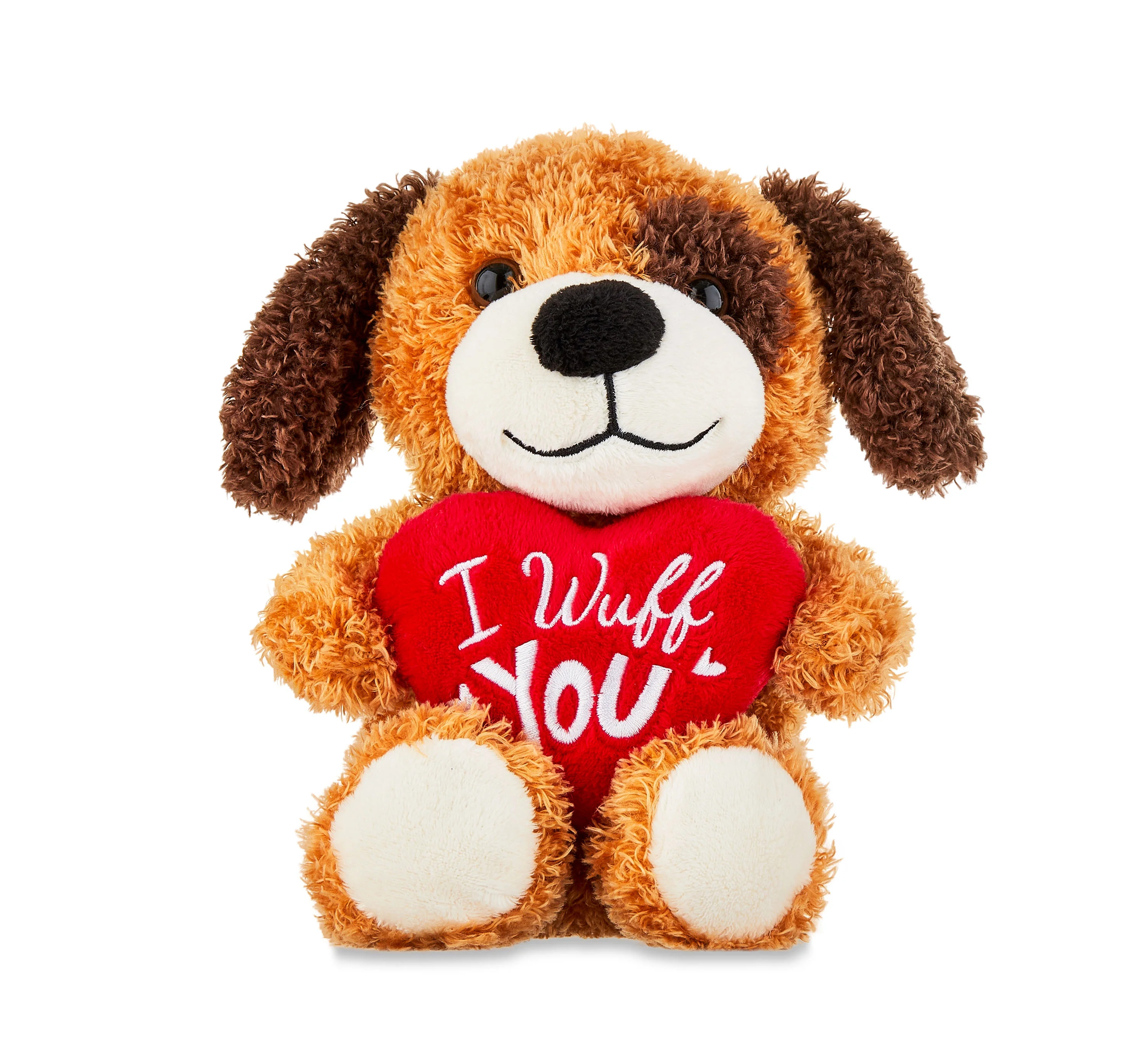 Valentine's Day I Wuff You Brown Puppy Plush Toy, 8", by Way To Celebrate | Walmart (US)