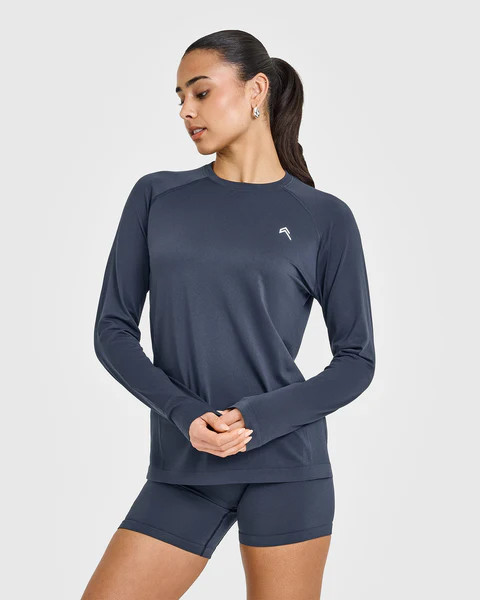 Go To Seamless Loose Long Sleeve Top 
 True Blue | Oner Active (UK / US)