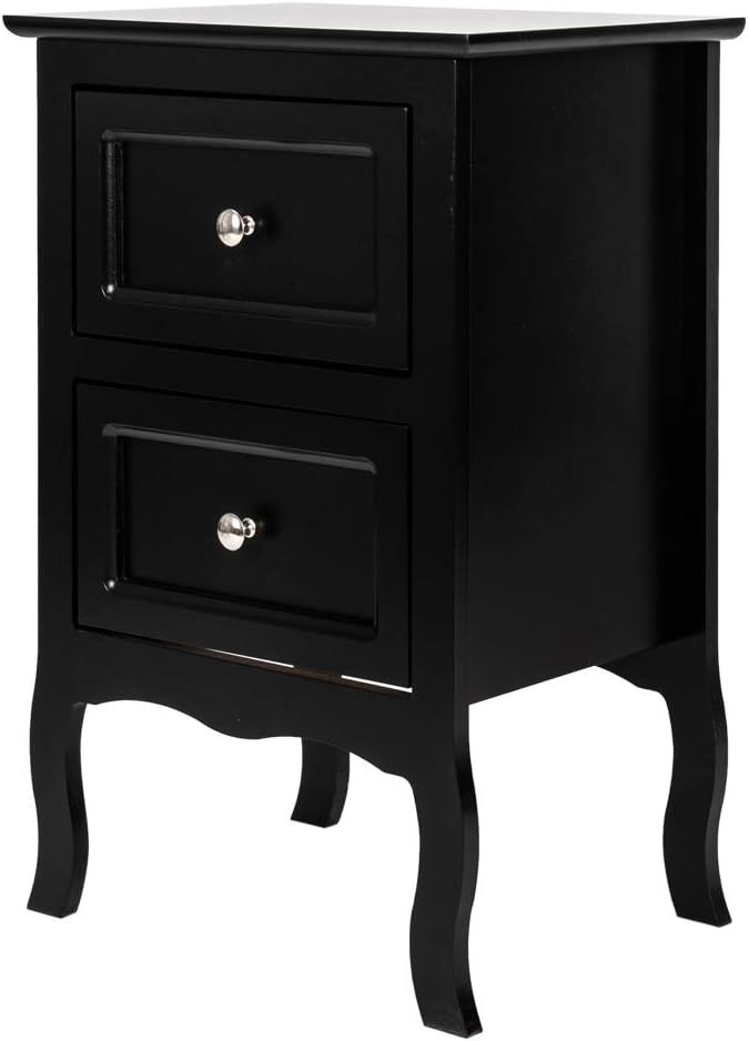 Nightstand with 2 Drawers, Country Style Night Stands for Bedrooms, Bed Side Table Cabinet/Night ... | Amazon (US)