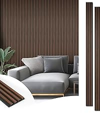 Art3d 4-Piece Wood Slat Acoustic Panels for Stylish Decor and Noise Reduction, 3D Textured Panel ... | Amazon (US)