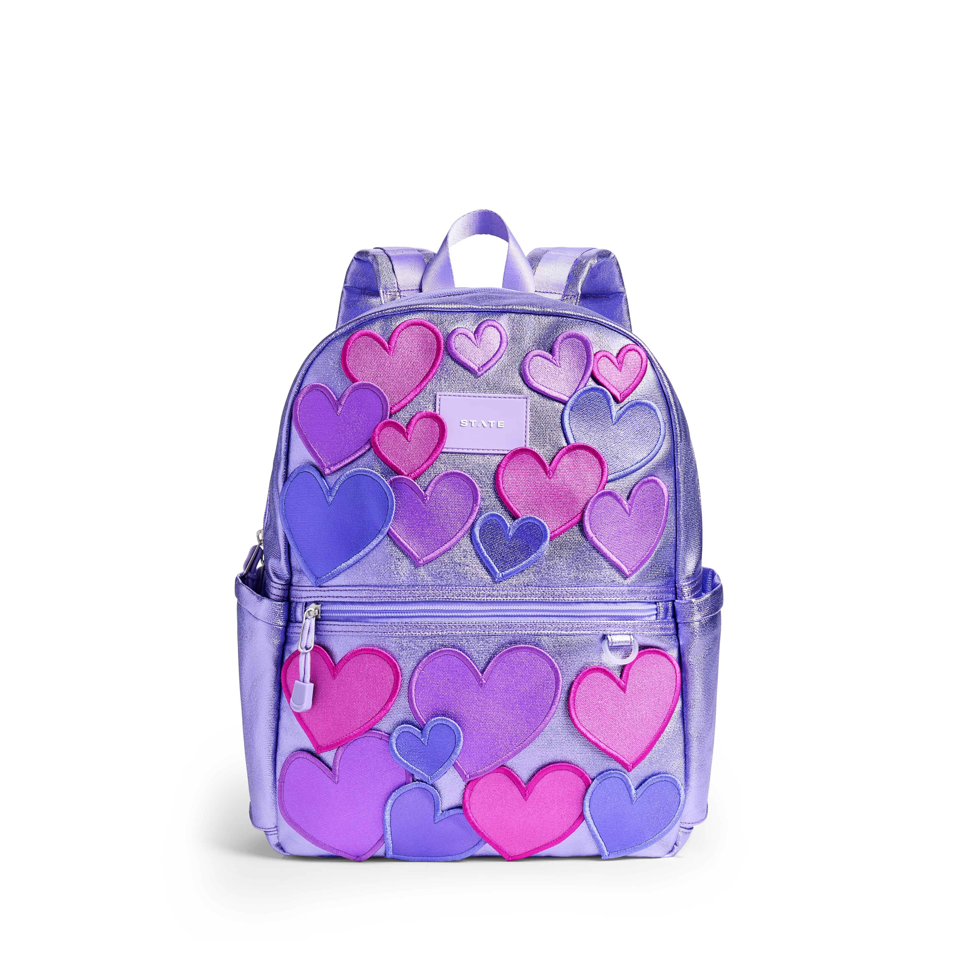 Metallic 3D Hearts | Back to School | Travel Backpack | STATE Bags
