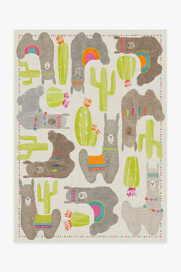 Llama Fun Natural Rug | Ruggable