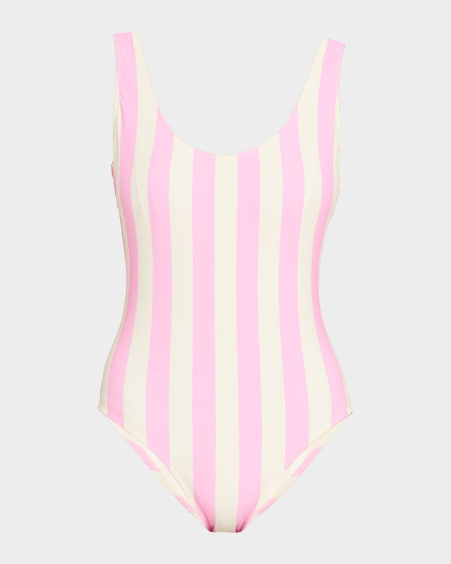 The Anne-Marie Striped One-Piece Swimsuit | Neiman Marcus