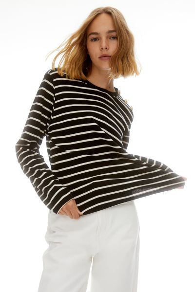 Button-detail top | H&M (UK, MY, IN, SG, PH, TW, HK)