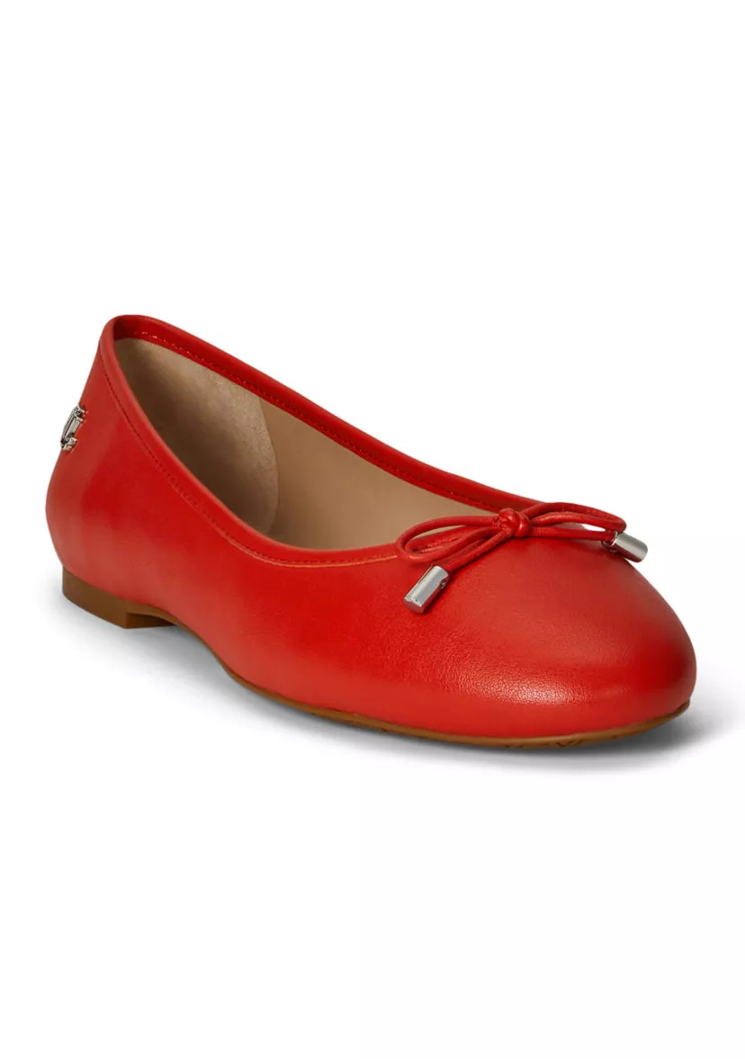 Jayna Nappa Leather Flats | Belk