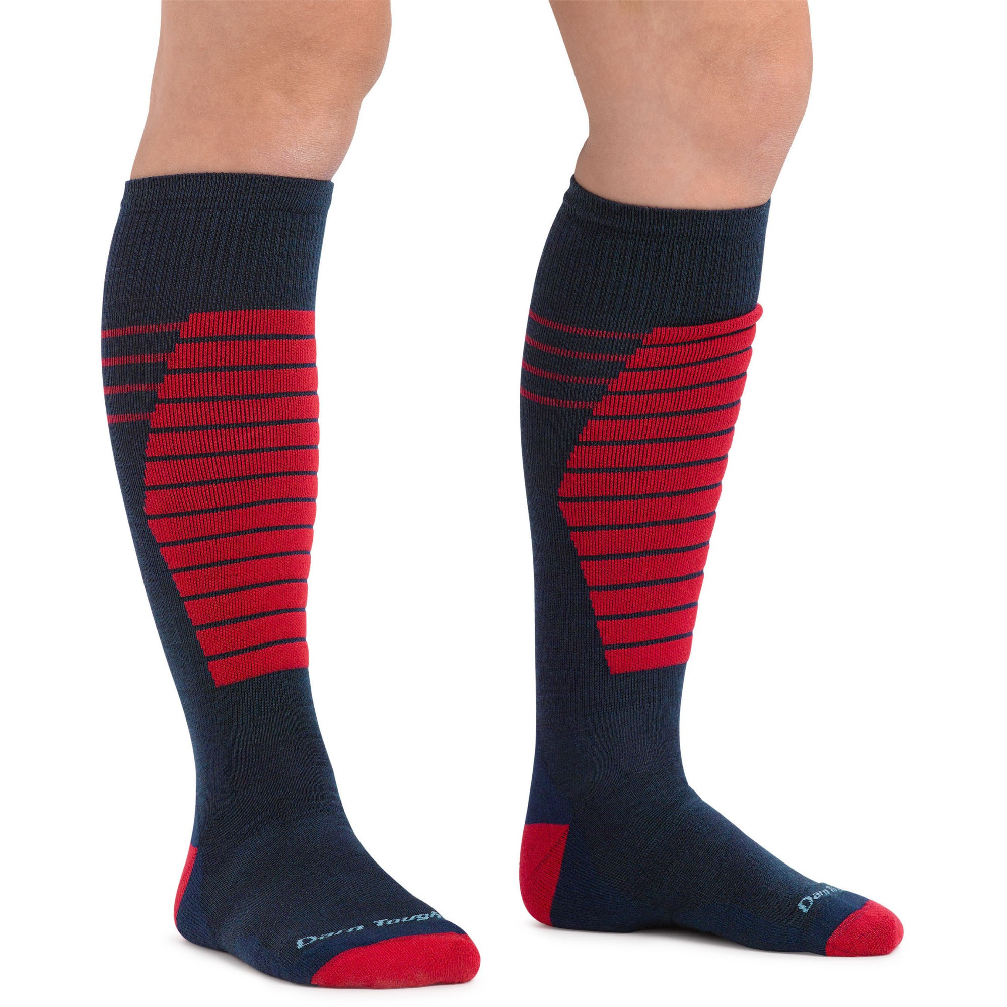 Darn Tough Edge Over-the-Calf Midweight Ski and Snowboard Socks Blue S | REI