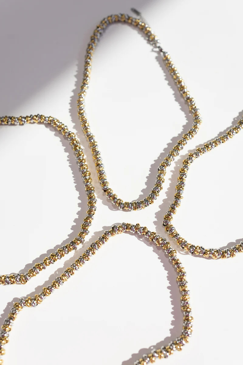 Mollie Mixed Metal Necklace | BÉLJOY