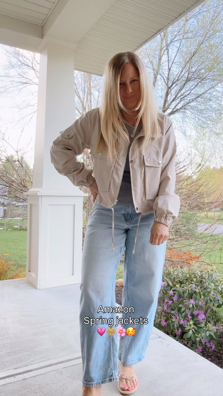 Amazon Spring jacket. Bomber. Jean jacket. Denim top. Both run tts. I am 5’5” in a medium in both. Spring style. Summer outfit. OOTD

#LTKgrwm #LTKmomlife #LTKootd