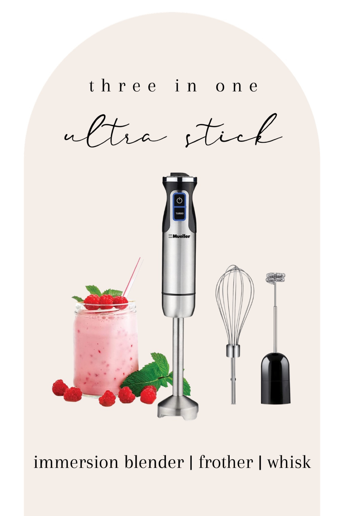 3 in 1 Ultra Stick 
immersion blender | frother | whisk